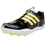 adidas Men's adizero LJ Track Shoe,Black/Yellow/Silver,10.5 M