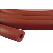 Thomas 1885 Gum Rubber Red Extruded Vacuum Tubing, 5/8" OD x 1/4" ID x 3/16" Wall Thick, 10' Length