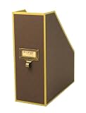 cargo Atheneum Magazine File, Brown, Set of 2