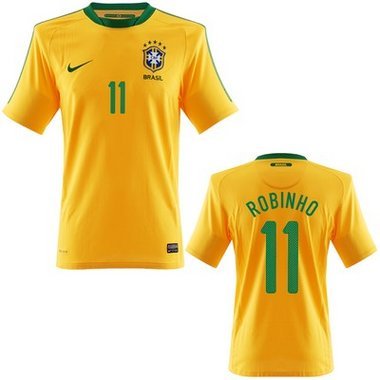 Brasilien Robinho Trikot Home 2010, Größe: L
