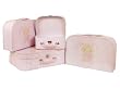 Travel Case Set, 4 Nesting, Baby Tuc Tuc Collection-pink 13 3/4"x 9"x4"
