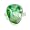 Sterling Silver Free-Form Green Flourite Adjustable Ring by Sajen, Size 9