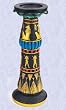 Egyptian Ramses statue candle stick holder w Anubis New (The Digital Angel)