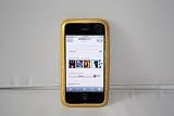 Apple iPhone 3G Silicone Case with Screen Protector - Gold (2 Pack)