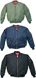 REVERSIBLE AIR FORCE MA-1 FLIGHT JACKET (Black, Sage Green or Navy Blue)