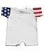 Code V Infant Jersey Stars & Stripes Romper, White, 12 Months