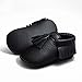 Voberry® Infant Toddlers Baby Boys Girls Soft Soled Tassel Crib Shoes PU Moccasins ( 8~12 Month, Black)