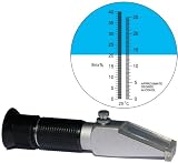 EkoTonick - REFRACTOMETRE de PRECISION pour estimer le potentiel en alcool du Jus de Raisin - Calibrage sans outils