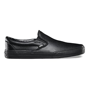 Vans Perf Leather Classic Slip-On,Black/Black,US 14 M