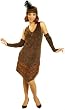 Adult Super Deluxe Bronze 20s Flapper Costume