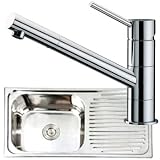 Kitchen Sink Single Bowl With Drainer And Mixer Tap Set pack Kst029