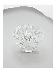 Flower Ring In 92.5 Sterling Silver