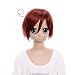 Party Wig Hetalia Rovino Vargas Short Wine Red Straight Cosplay Wigs