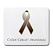 Colon Cancer Awareness Ribbon Mouse Pad