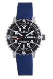 Fortis Men039s 6701041 SI05 B-42 Marinemaster Automatic Blue Rubber Date Watch on sale