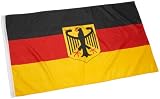 EM Hissflagge Deutschland, Schwarz-Rot-Gold, Gr��e: 91cm x 152cm - 