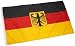 Sports : EM Hissflagge Deutschland, Schwarz-Rot-Gold, Gr&ouml;&szlig;e: 91cm x 152cm