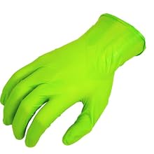 Showa Best 7705PFT N-DEX Free Nitrile Glove, Powder Free, 9.5" Length, 4 mils Thick