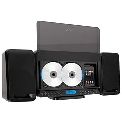 iLive iH328B Dual-CD Home Music System with iPod Dock (Black)