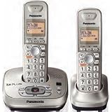 Panasonic KX-TG4022N DECT 6.0 PLUS Expandable Digital Cordless Answering System with 2 Handsets