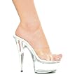 6 Inch Women's Sexy Shoes High Heel Sandals Mid Platform Mule Slide