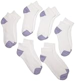 Fruit Of The Loom Girls 7-16 6 Pair Low Cut Socks
