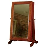 Mirror Wood Cheval Jewelry Box Woman Girls