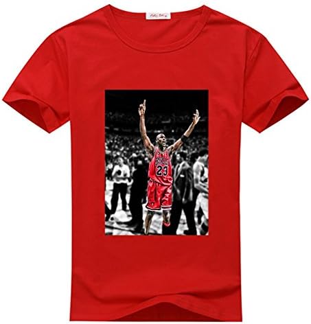 Polut DIY Michael Jordan 100% Cotton T-shirt, Custom Men's Classic Crew Neck - Michael Jordan (Medium)