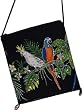 Passport Purse-Parrots Black