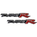 2 x (pair set) Type R Racing Badge Emblem for Honda Acura Integra NSX Alpine Civic EG... by Empire Covers