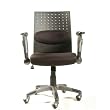 Black Fabric Ergonomic Executive Chair By Leda Home Furnishing