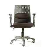 Black Fabric Ergonomic Executive Chair By Leda Home Furnishing