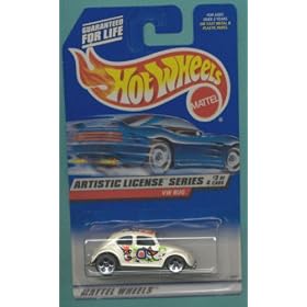 Mattel Hot Wheels 1998 1:64 Scale Artistic License Series White VW Bug Die Cast Car 3 4 by Mattel