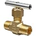 Parker V Series Brass Needle Valve, Inline, Hand Wheel, Needle Stem, NPT Male