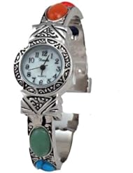Dainty New Vintage Gem Stone Watch Bangle Cuff