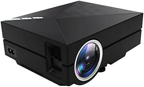 LSoug Multimedia Mini LED Projector International Version, Built in Speaker (Black)