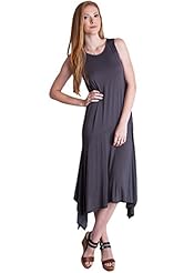 Vintage Draped Spandex Sleeveless Maxi Dress 