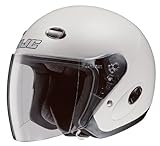 HJC CL-33 Open Face Motorcycle Helmet Pearl White L