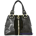 Jimmy Choo Black Leather Medium Malindi Handbag MALINDI-MSCDBK