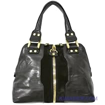 Jimmy Choo Black Leather Medium Malindi Handbag MALINDI-MSCDBK