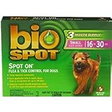 Farnam Bio Spot On Flea & Tick Control for Dogs 16 to 30-lbs (6 month supply (6-pack))