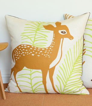Nursery Floor Pillow | Deer (26x26)