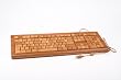 Bambootech Tastatur Bambus Vollholz natur