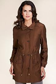 Per Una Funnel Neck Drawstring Waist Jacket