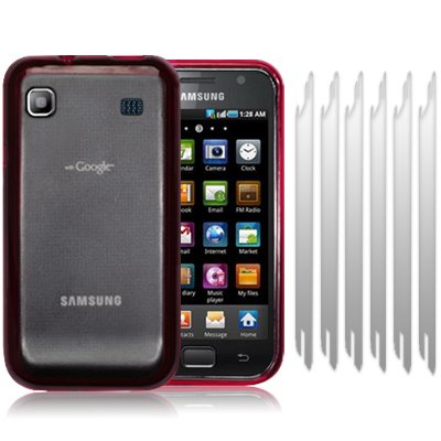 Phone Cover  Samsung Galaxy on Samsung I9000 Galaxy S Frosted Crystal Back Cover With Gel Edge