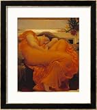 Flaming June Styles Framed Art Poster Print by Frederick Leighton, 32x32