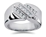 0.49 ctw Men's Diamond Ring in Platinum