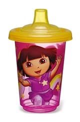 Munchkin 3 Pack Re-Usable Twist Tight Spill-Proof Cups, Dora the Explorer, 10 Ounce, Colors May Vary