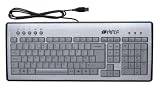 Review Hipergroup HCK-1S12A-UK / Hiper HCK-1S12A Medium Size, Silver Alloy Keyboard, USB/PS2, UK Layout