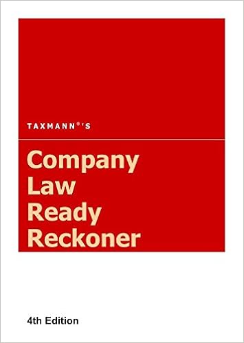 Company Law Ready Reckoner